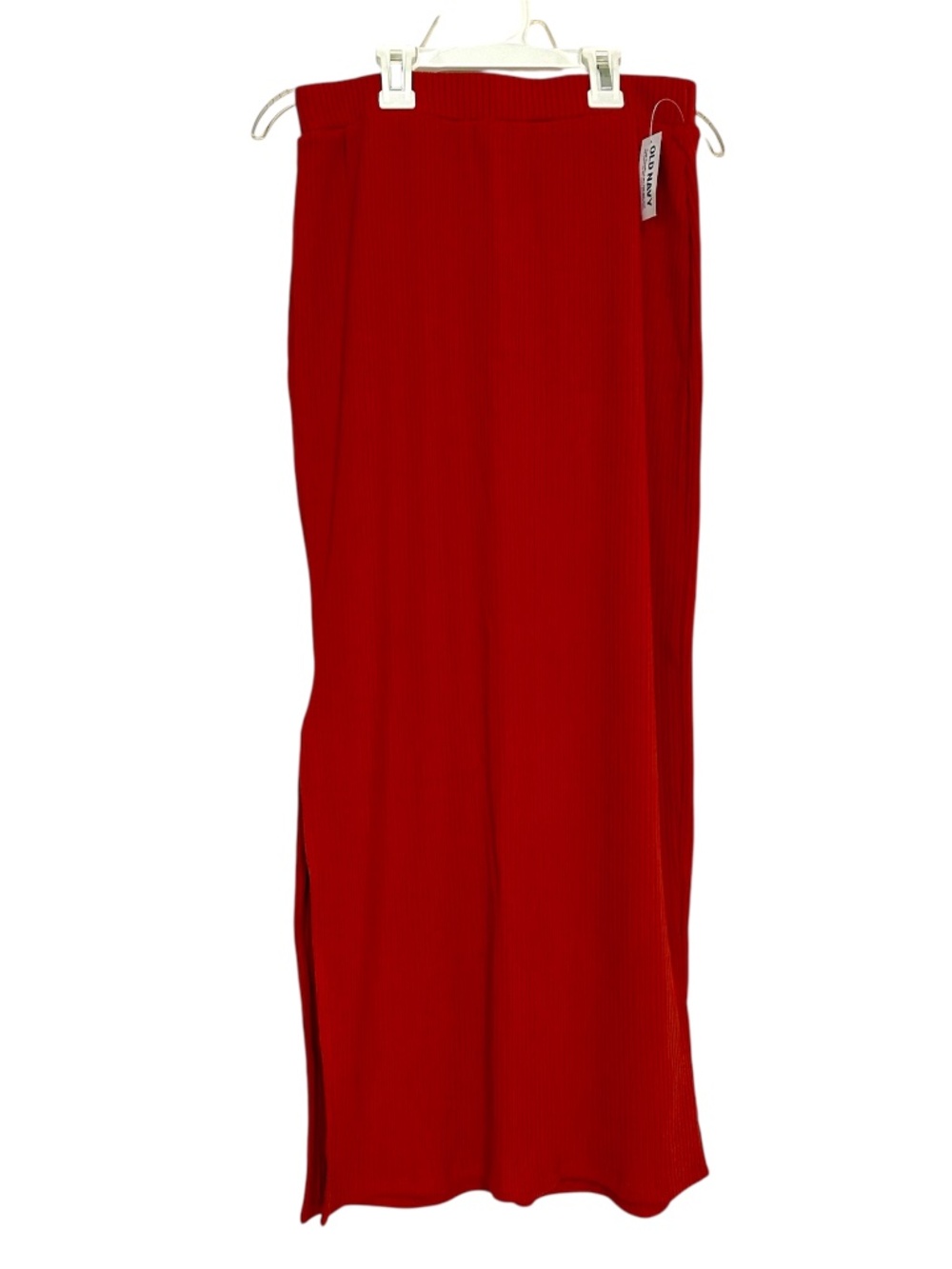 Midi Skirt Burnt Orange Rib Midi Skirt Bronze Amber Old Navy XS NWT